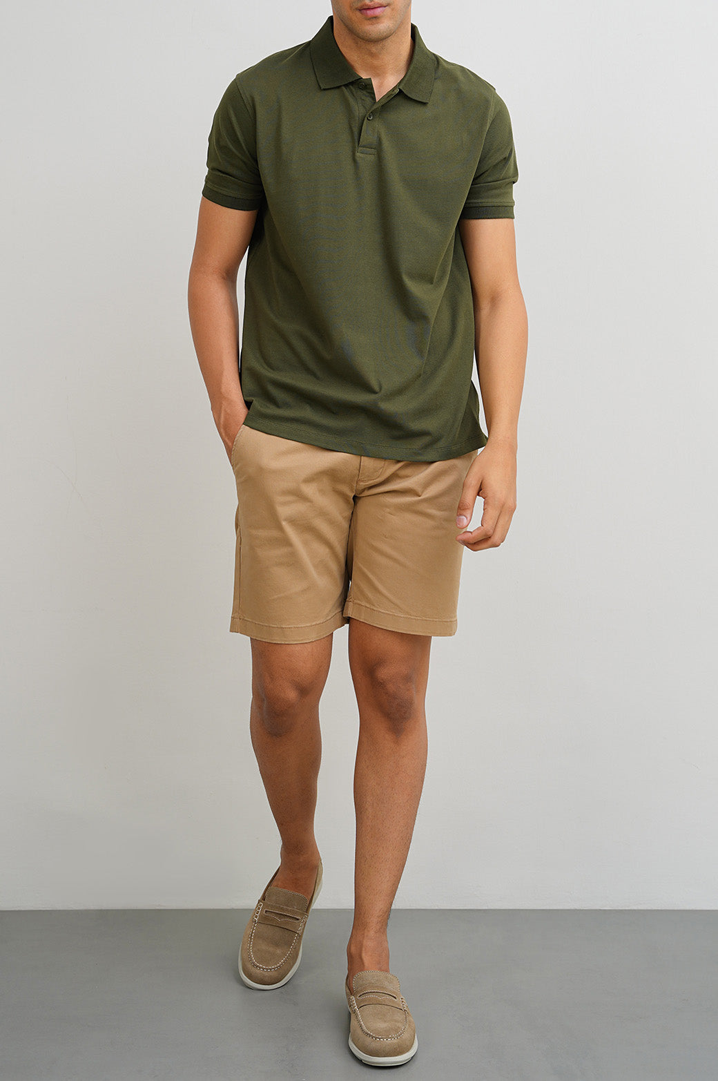 Dark Olive Soft Regular Fit Polo Shirt