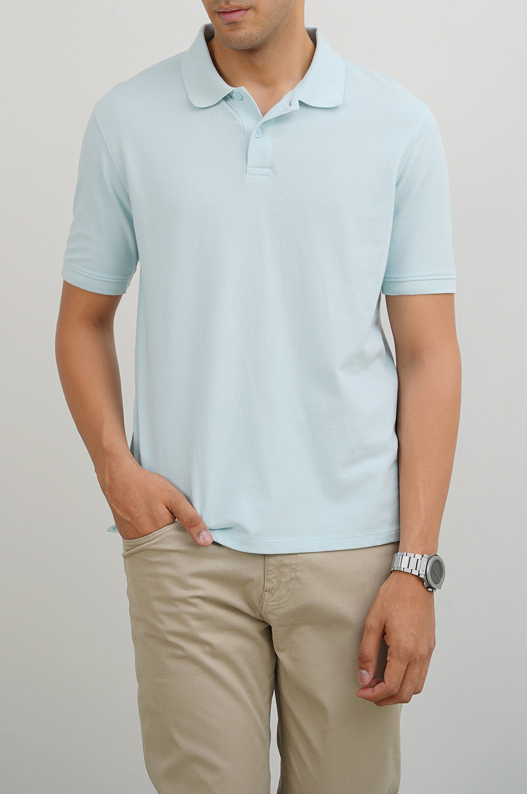 Sky Blue Soft Regular Fit Polo Shirt