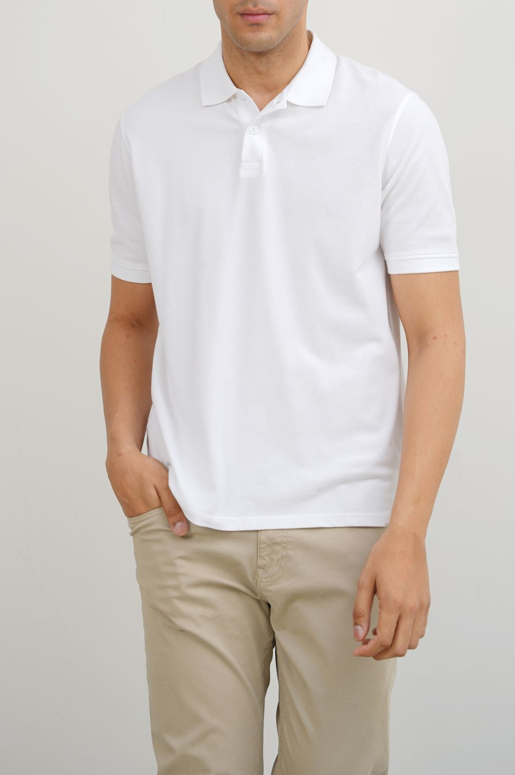 White Soft Regular Fit Polo Shirt
