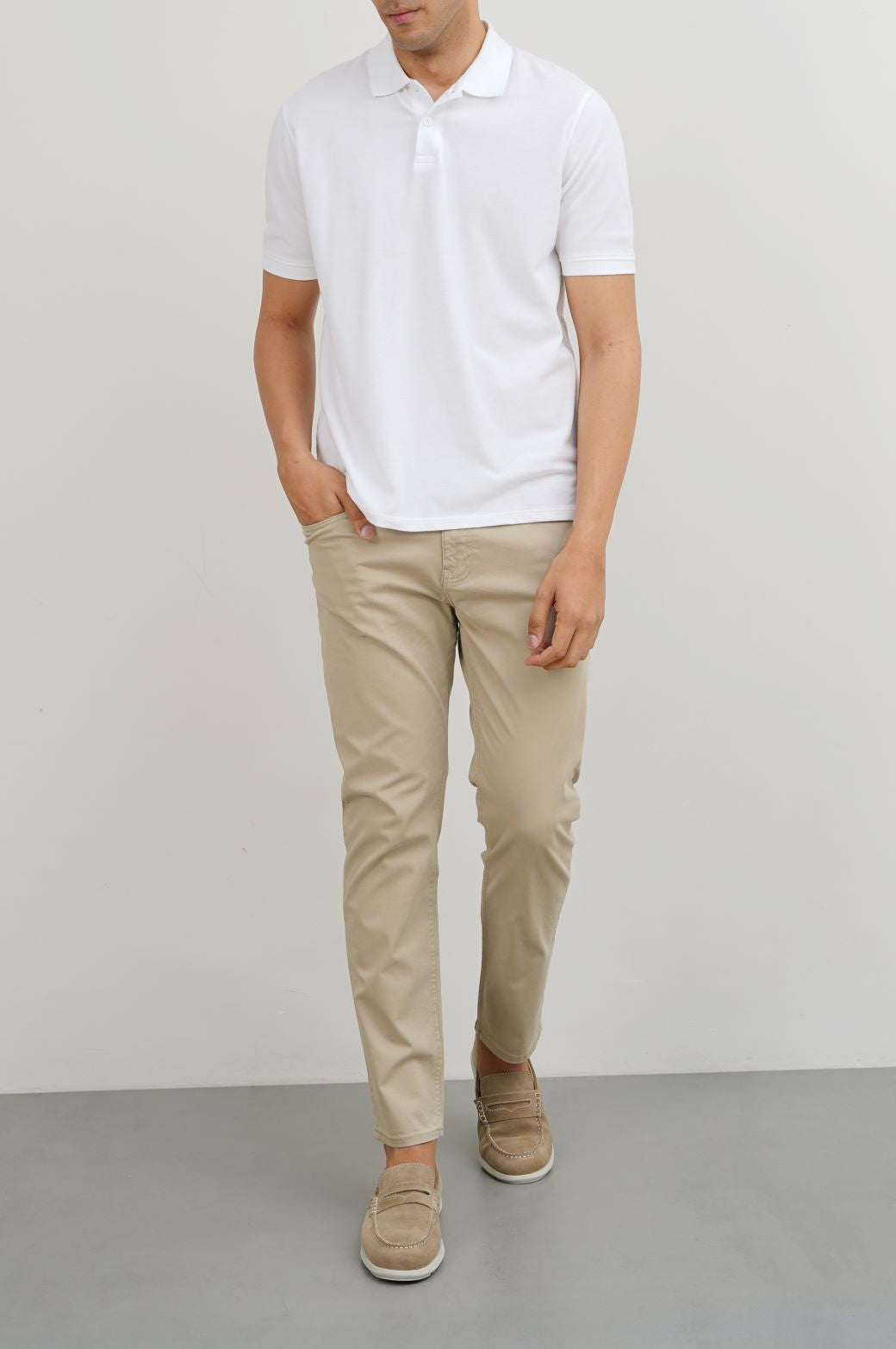 White Soft Regular Fit Polo Shirt