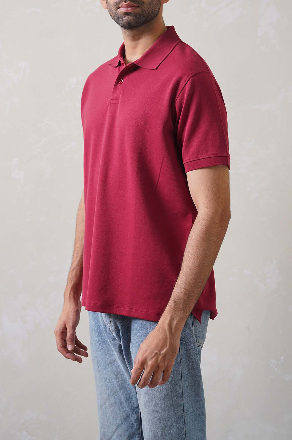 Maroon Soft Regular Fit Collared Polo Shirt – Cool Havn