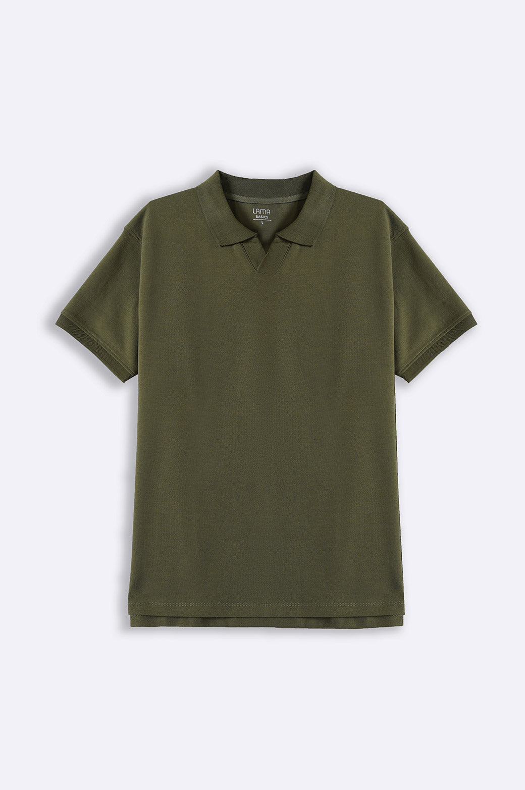 Olive Soft Knitted Polo - Regular Fit