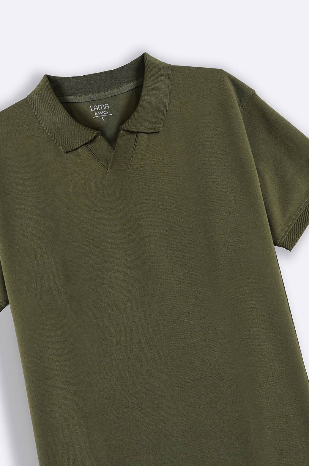 Olive Soft Knitted Polo - Regular Fit