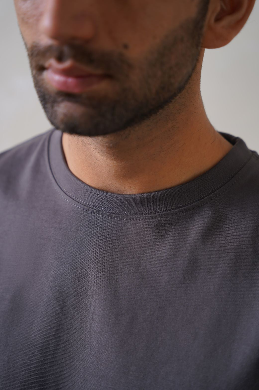 Charcoal Soft Heavy Cotton Regular Fit T-Shirt