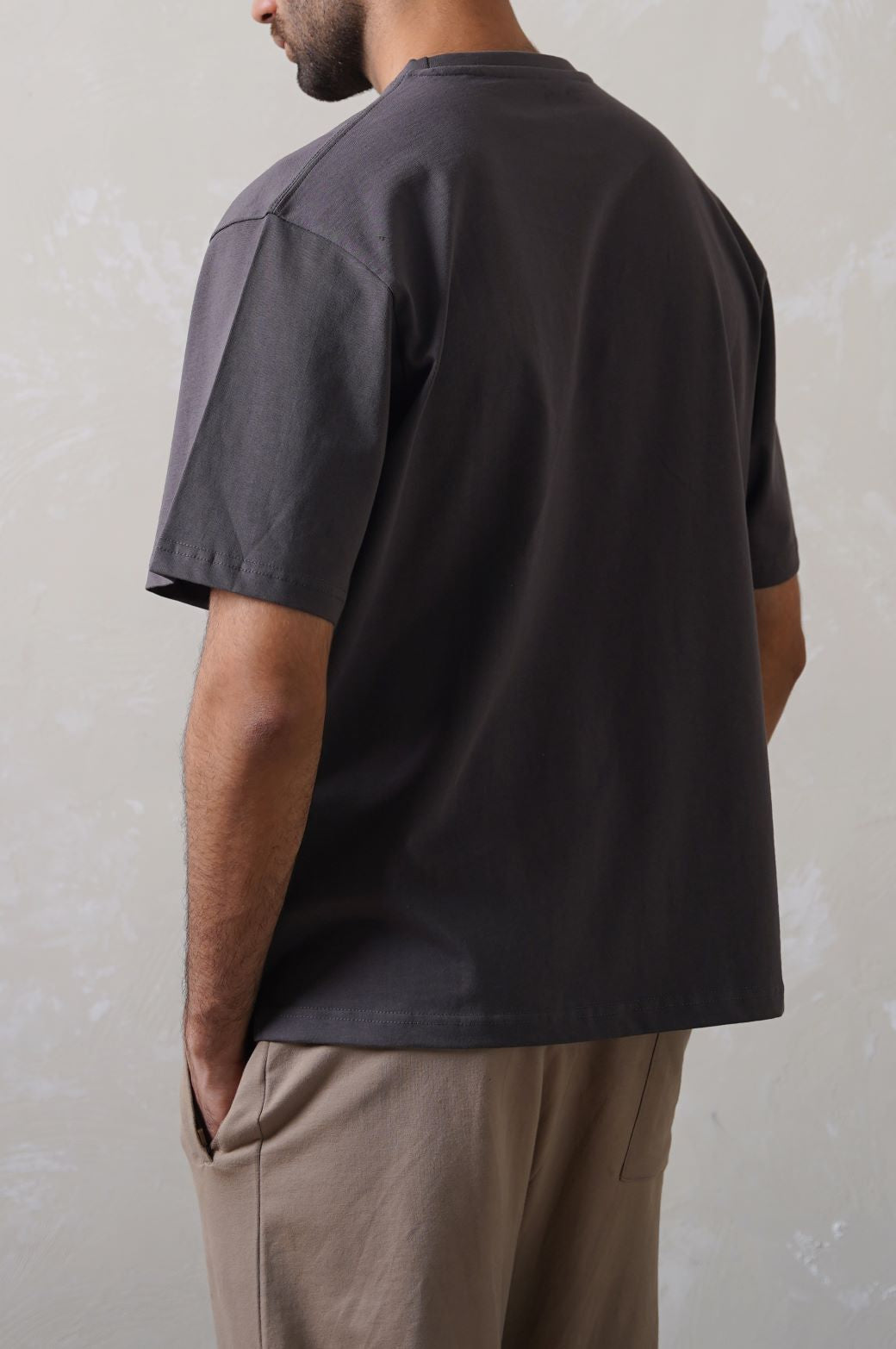 Charcoal Soft Heavy Cotton Regular Fit T-Shirt
