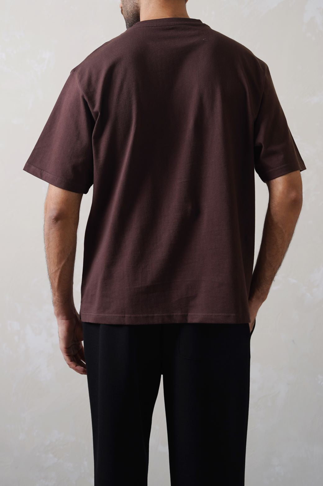 Dark Brown Heavy Cotton Regular Fit Soft T-Shirt