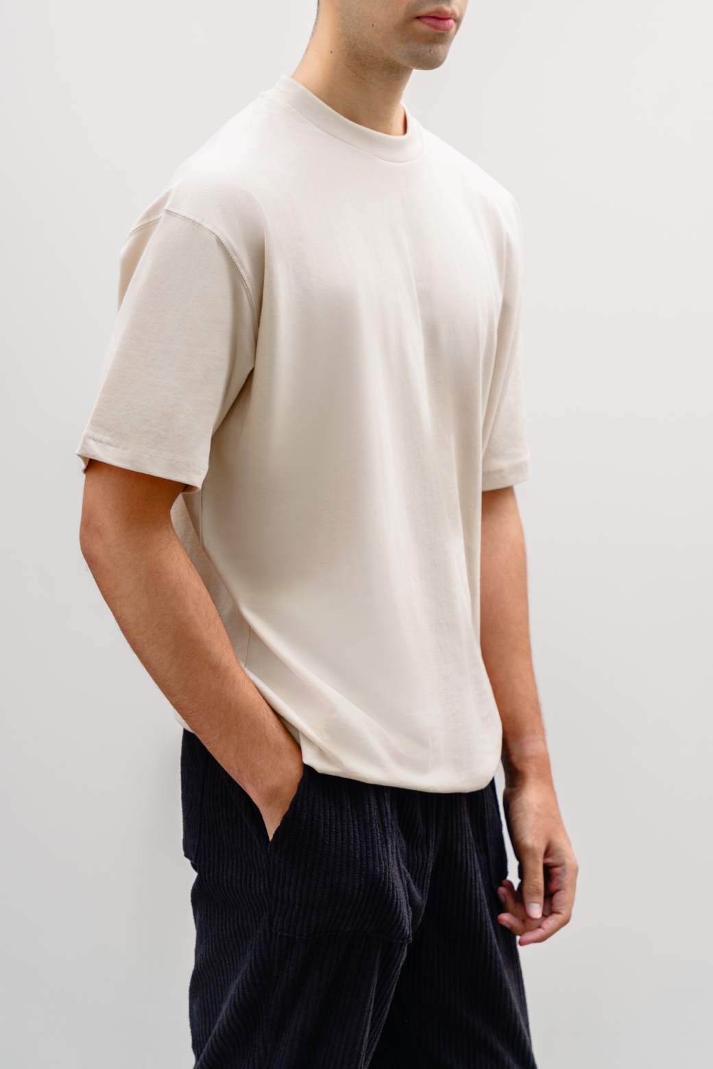 Ivory Soft Heavy Cotton Regular Fit T-Shirt