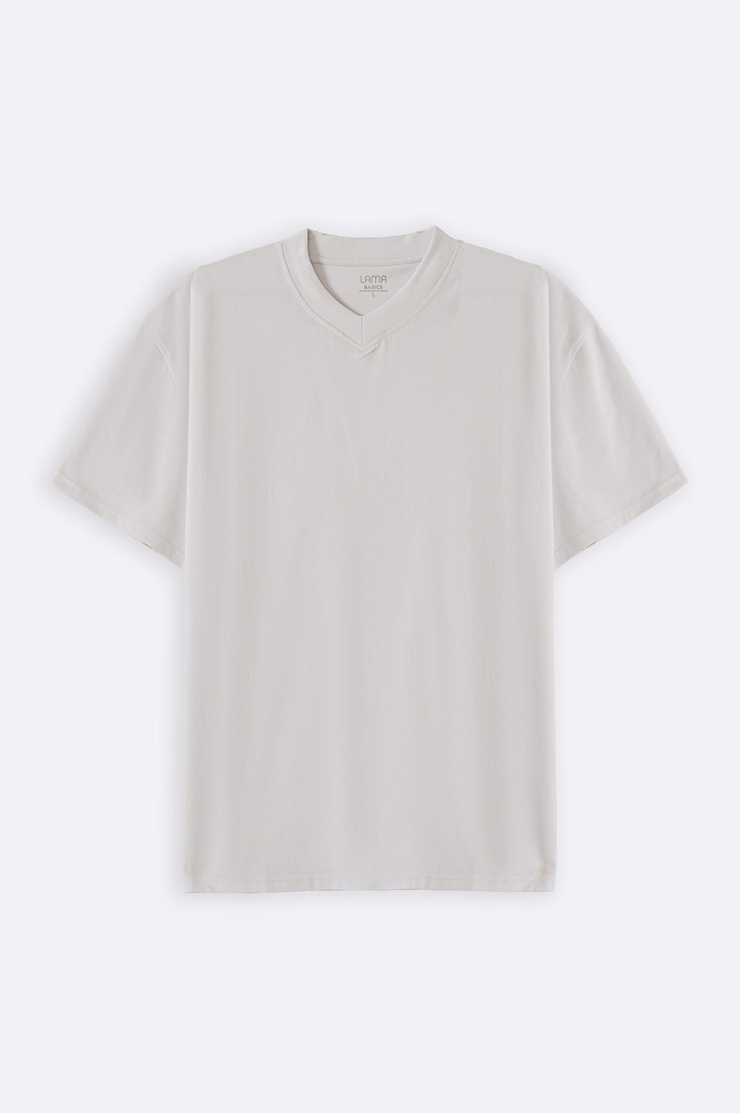 White Soft Cotton Relaxed V-Neck T-Shirt