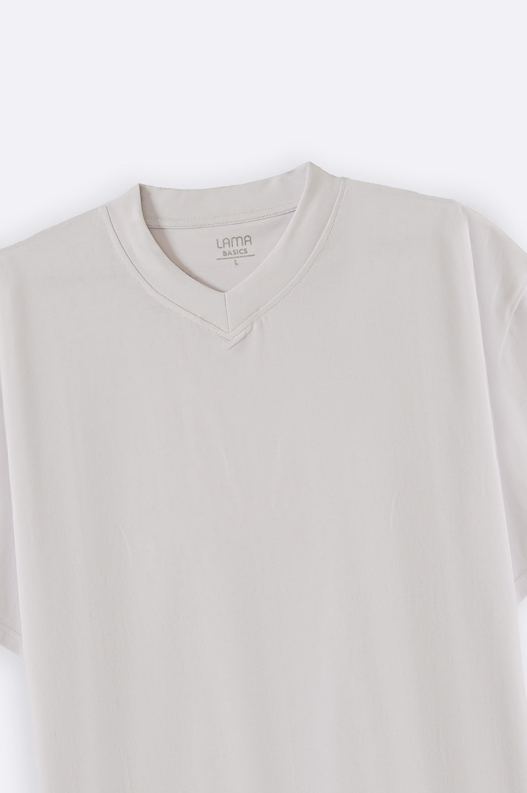 White Soft Cotton Relaxed V-Neck T-Shirt