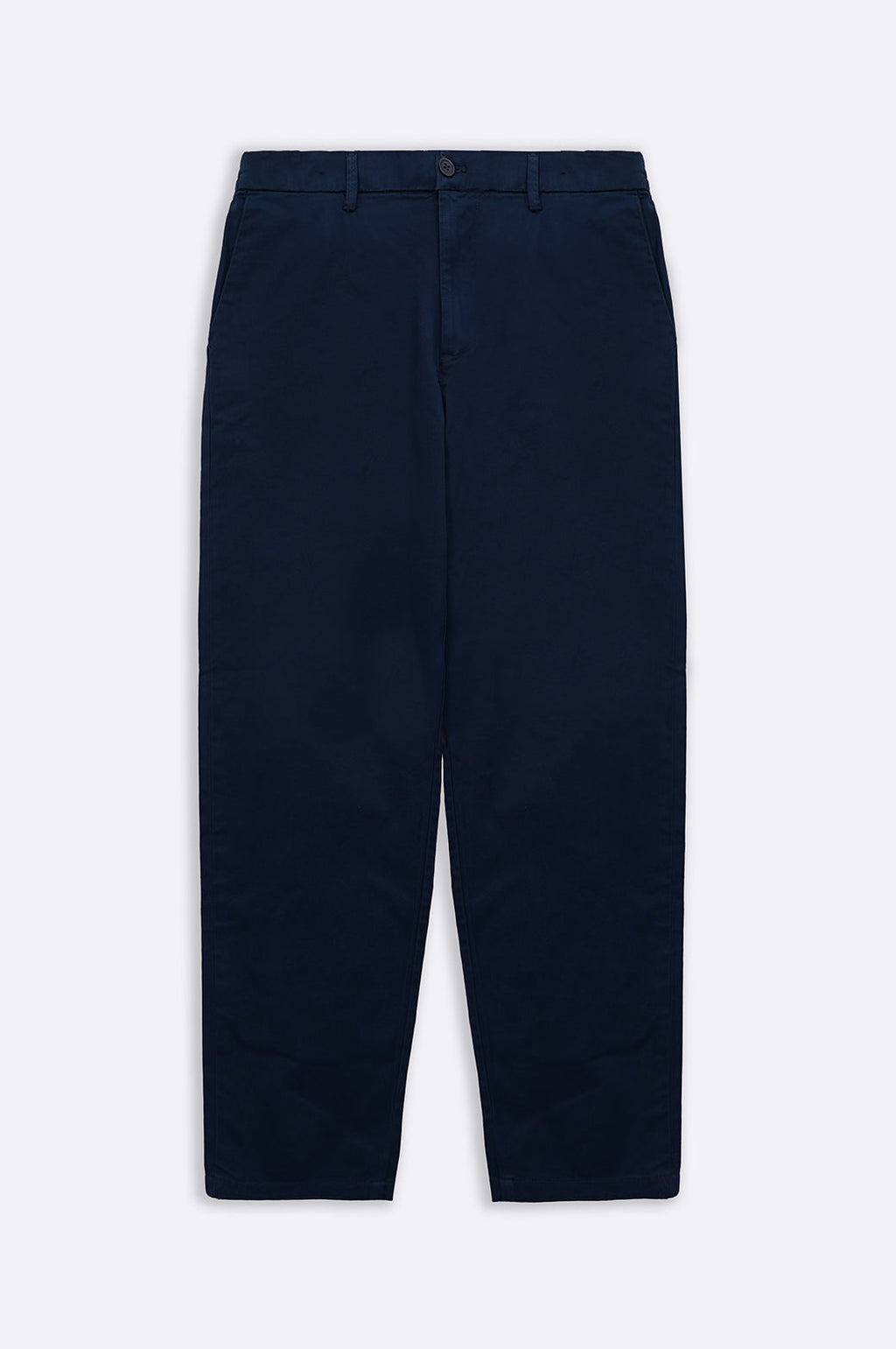 Navy Tapered Fit Chinos with Elastic Waist - Regular Hand Feel – Cool Havn