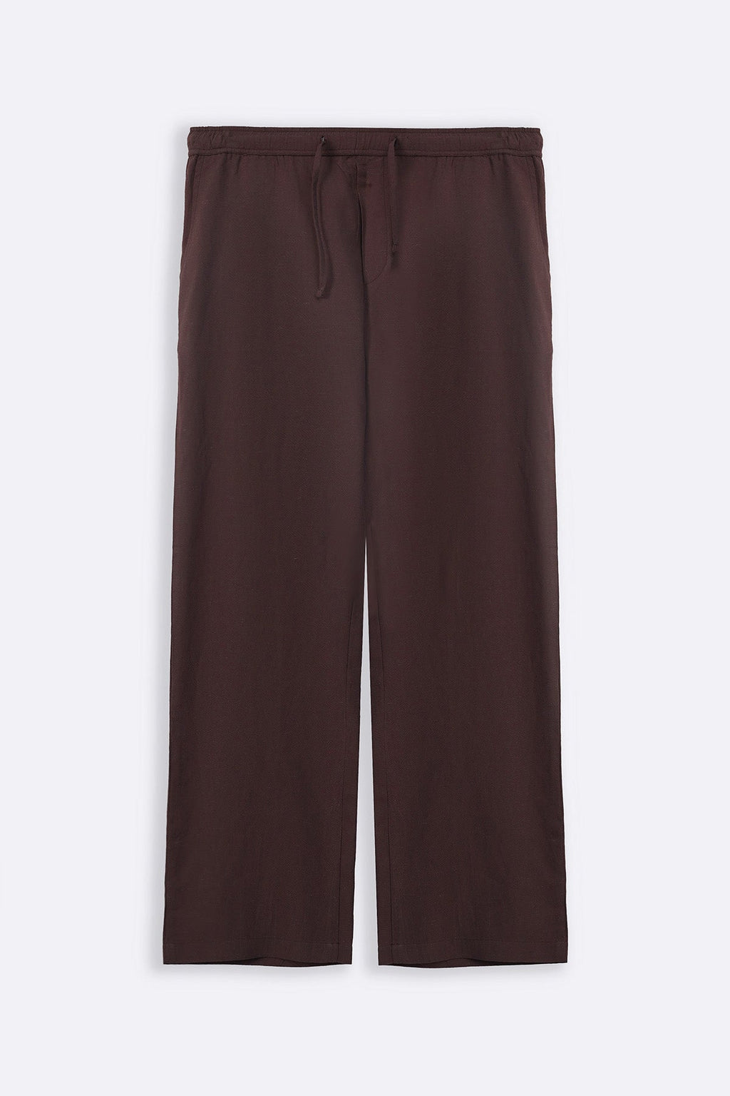 Coffee Relaxed Fit Trousers with Cross Pockets and Pleats – Cool Havn