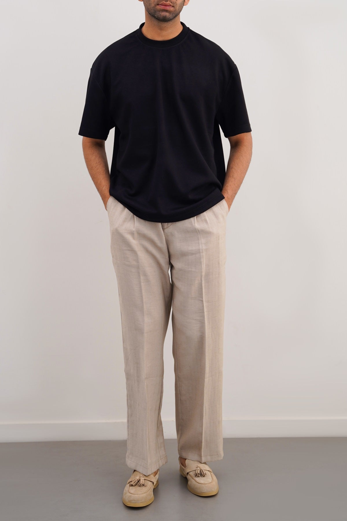 Black Neoprene Regular Fit Soft Tee