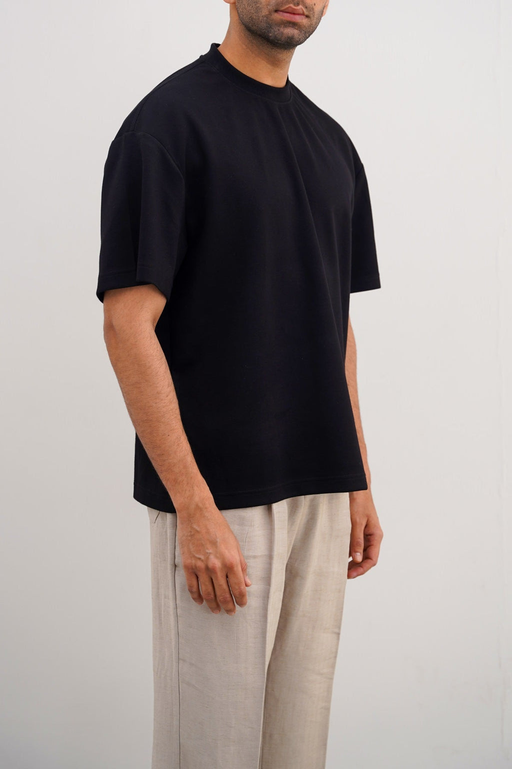 Black Neoprene Regular Fit Soft Tee – Cool Havn
