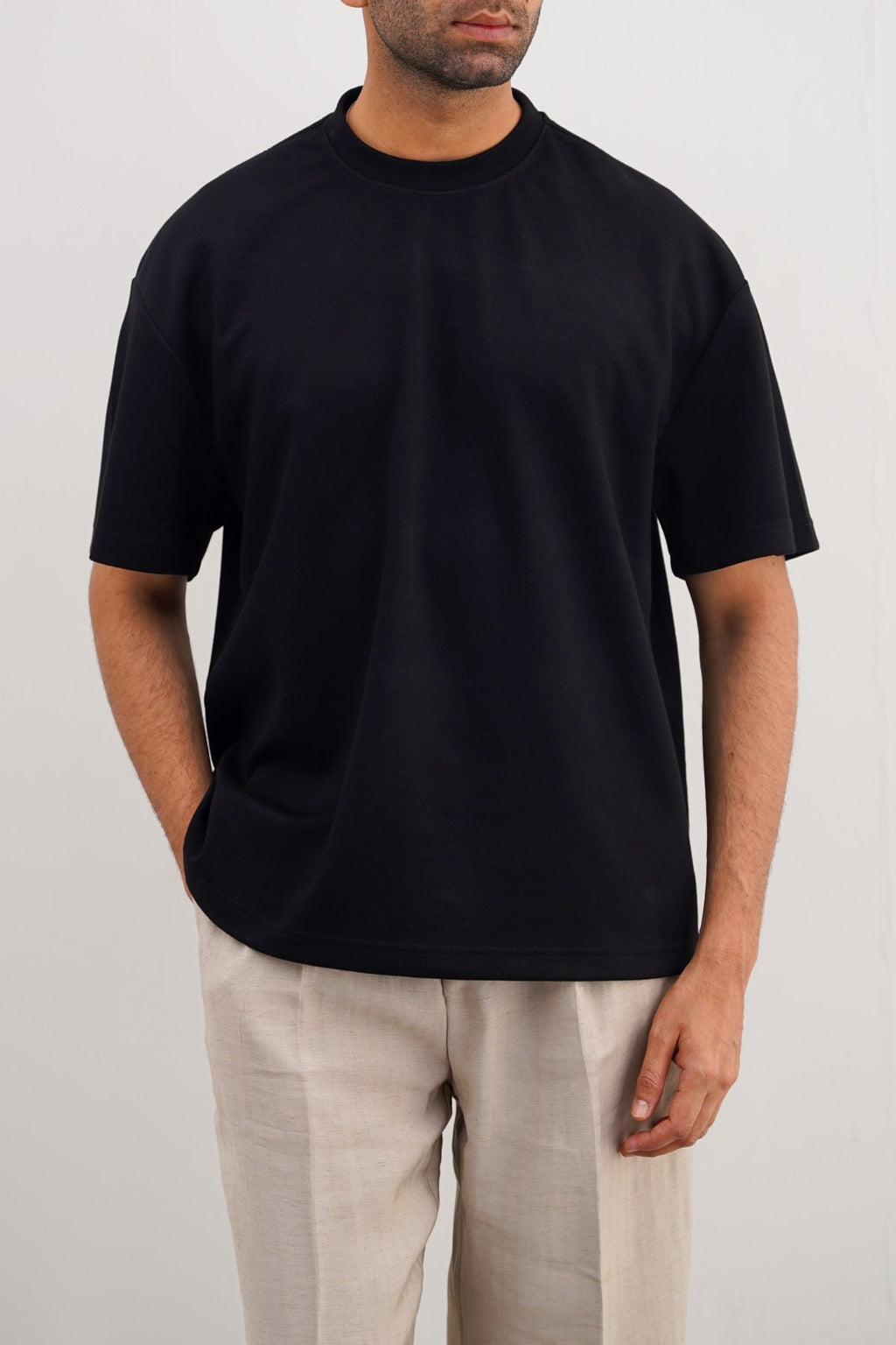 Black Neoprene Regular Fit Soft Tee – Cool Havn
