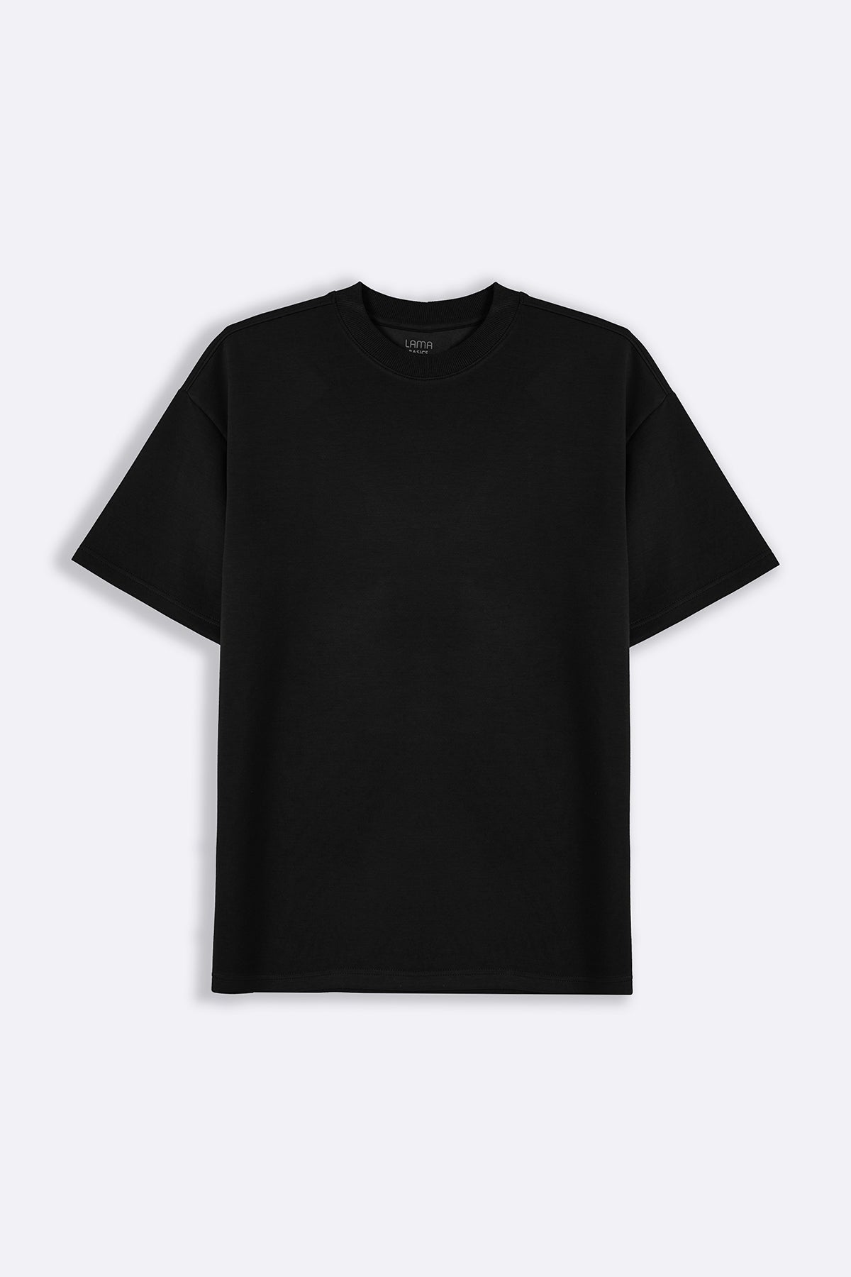 Black Neoprene Regular Fit Soft Tee