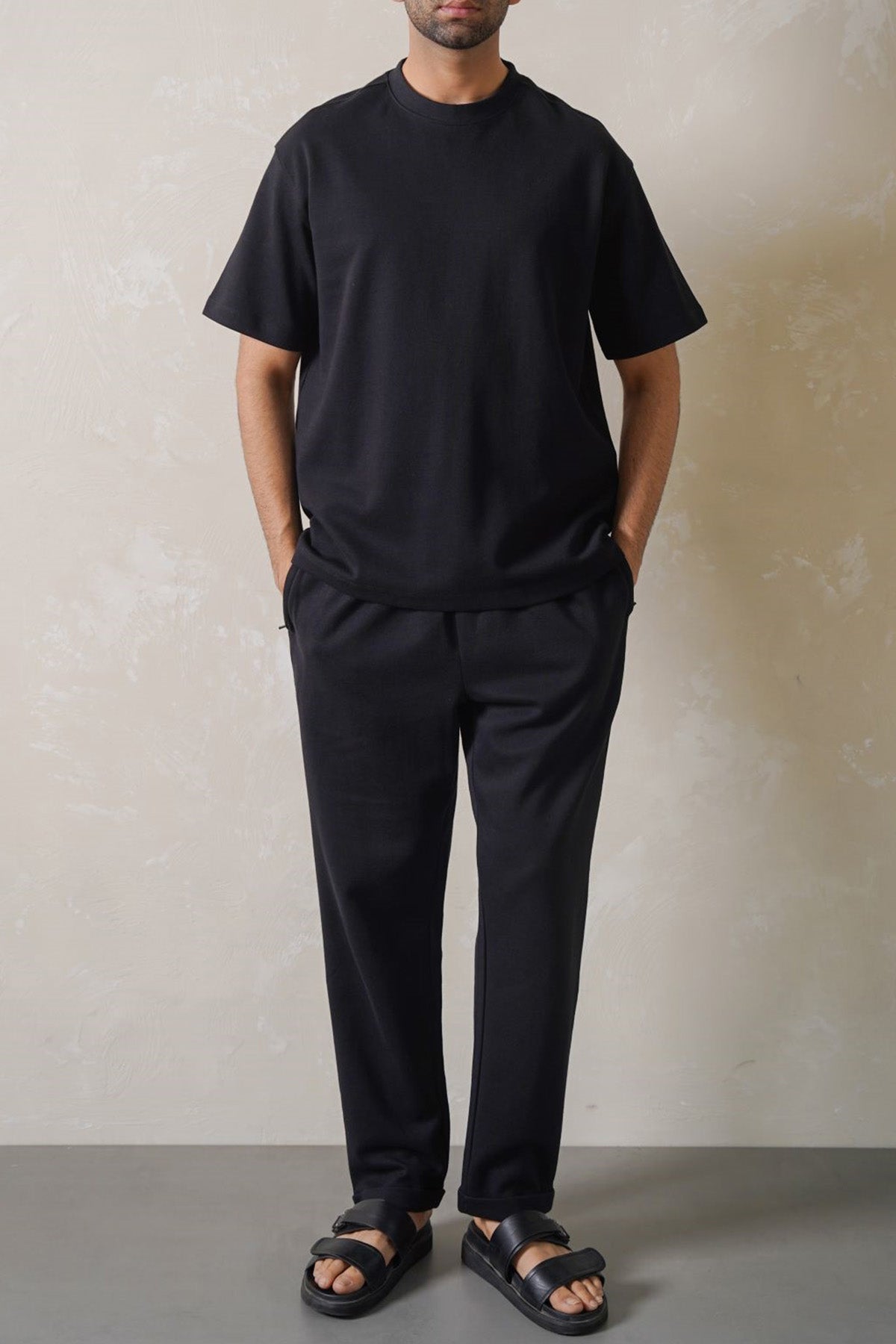 Black Soft Interlock Regular Fit T-Shirt