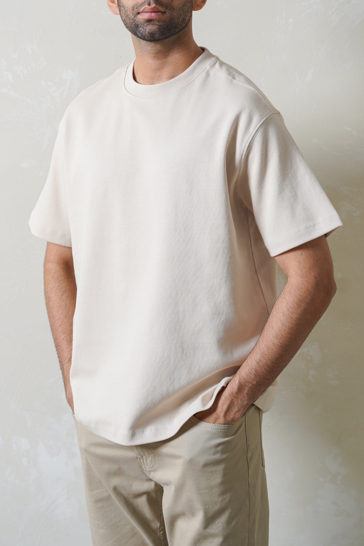 Ivory Soft Interlock Regular Fit T-Shirt
