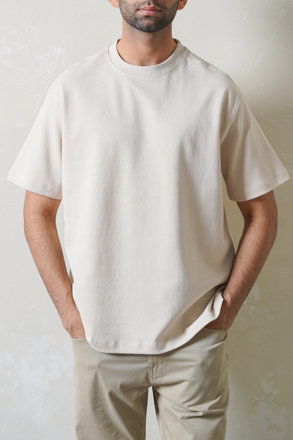 Ivory Soft Interlock Regular Fit T-Shirt