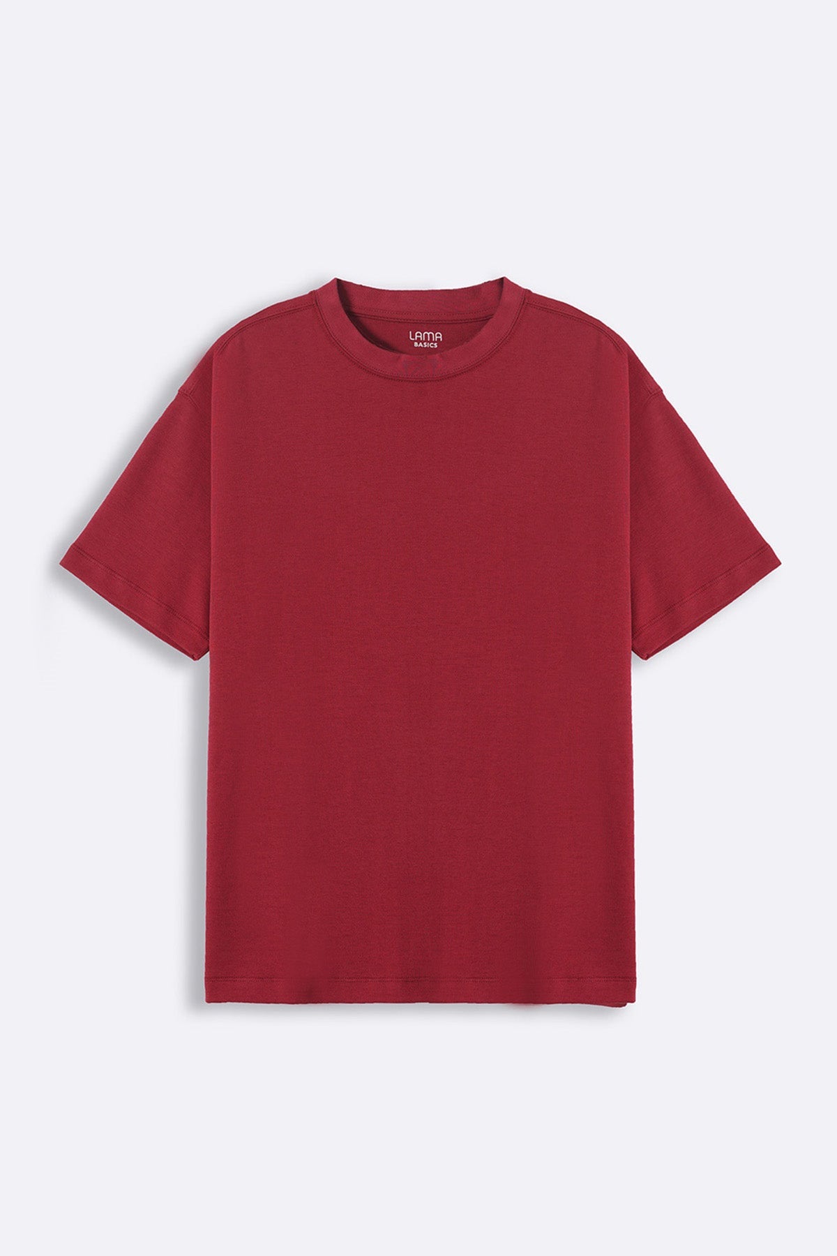 Maroon Soft Interlock Regular Fit T-Shirt