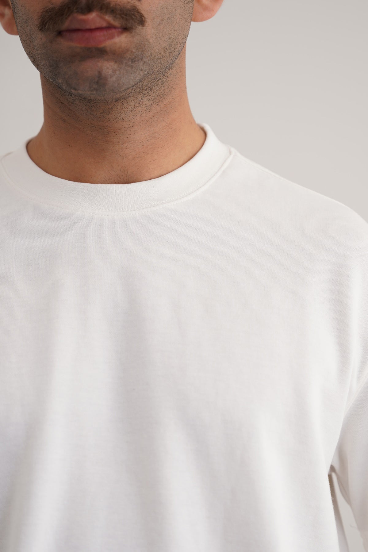 Off White Soft Interlock Regular Fit T-Shirt