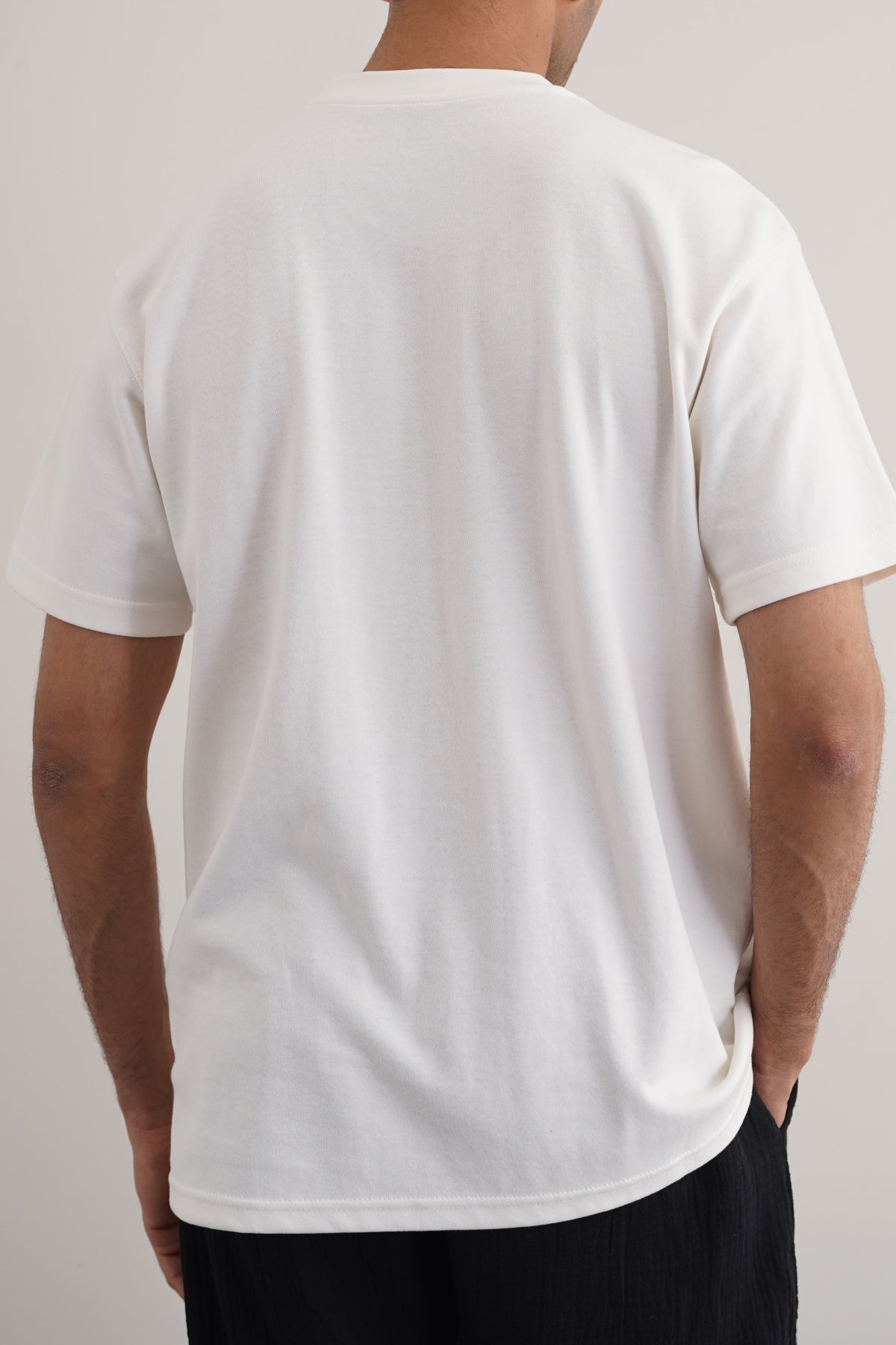 Off White Soft Interlock Regular Fit T-Shirt