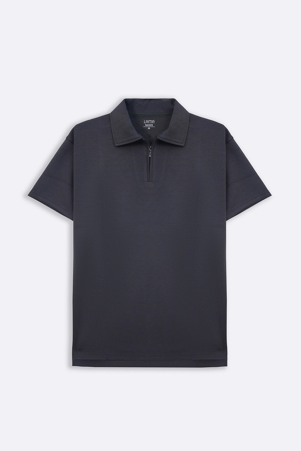 Charcoal Soft Neoprene Zipper Polo - Relaxed Fit – Cool Havn