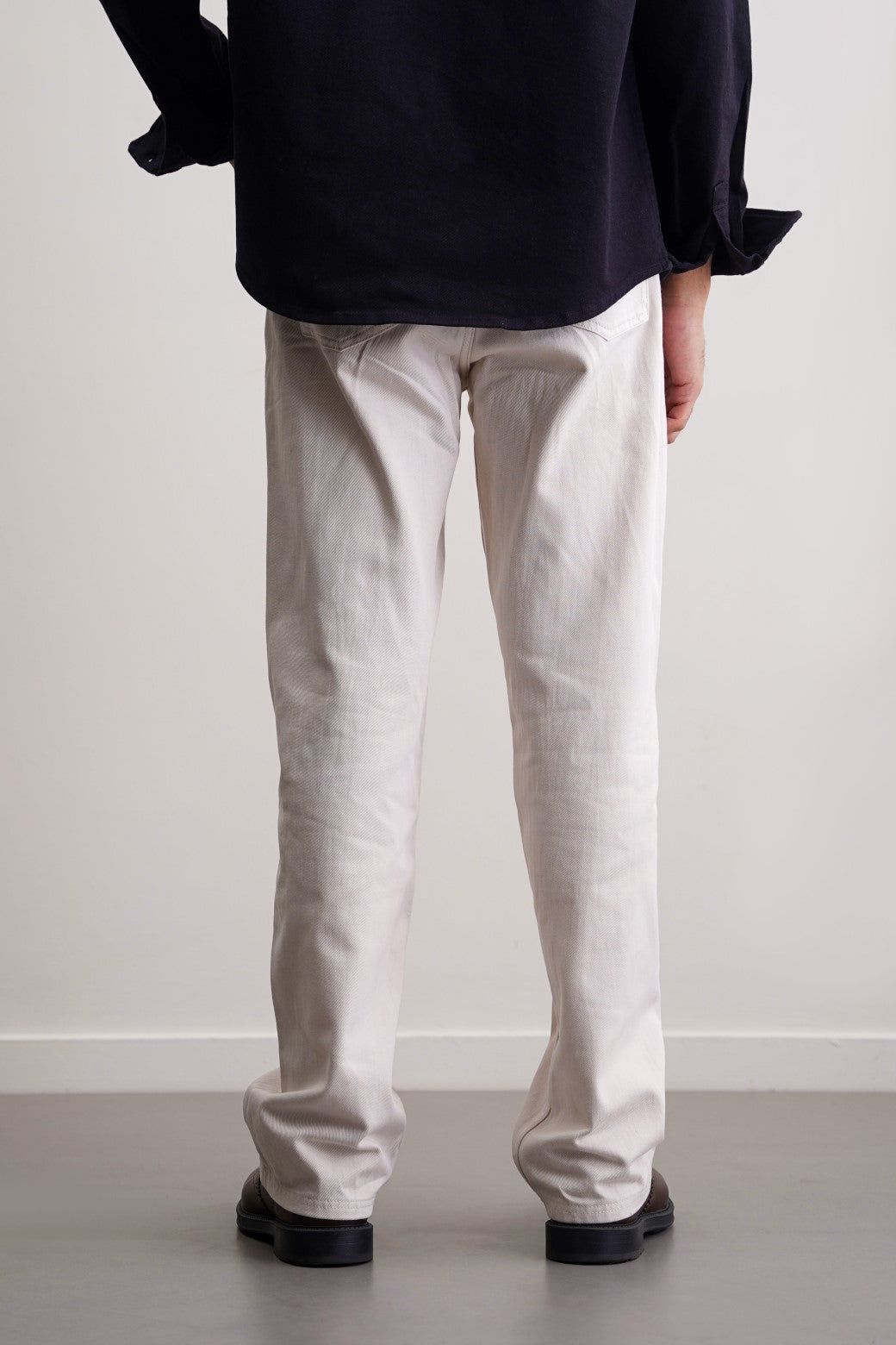 ECRU Regular Straight Fit Jeans with Scoop Pockets