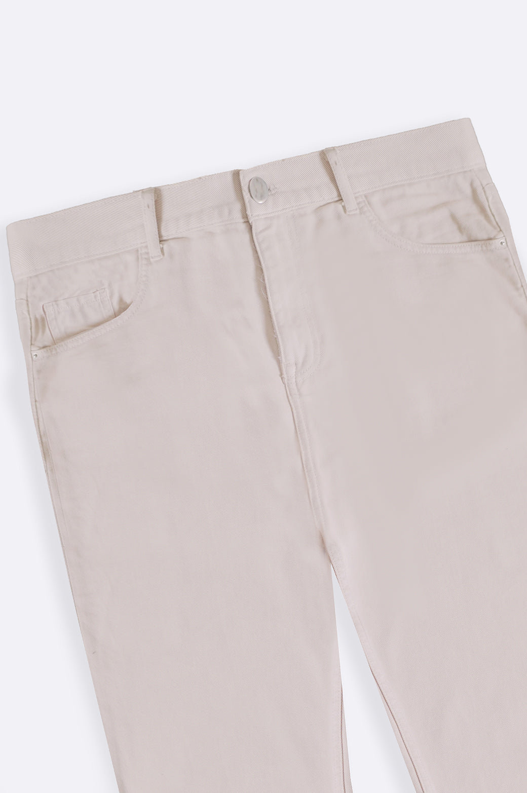 ECRU Regular Straight Fit Jeans with Scoop Pockets