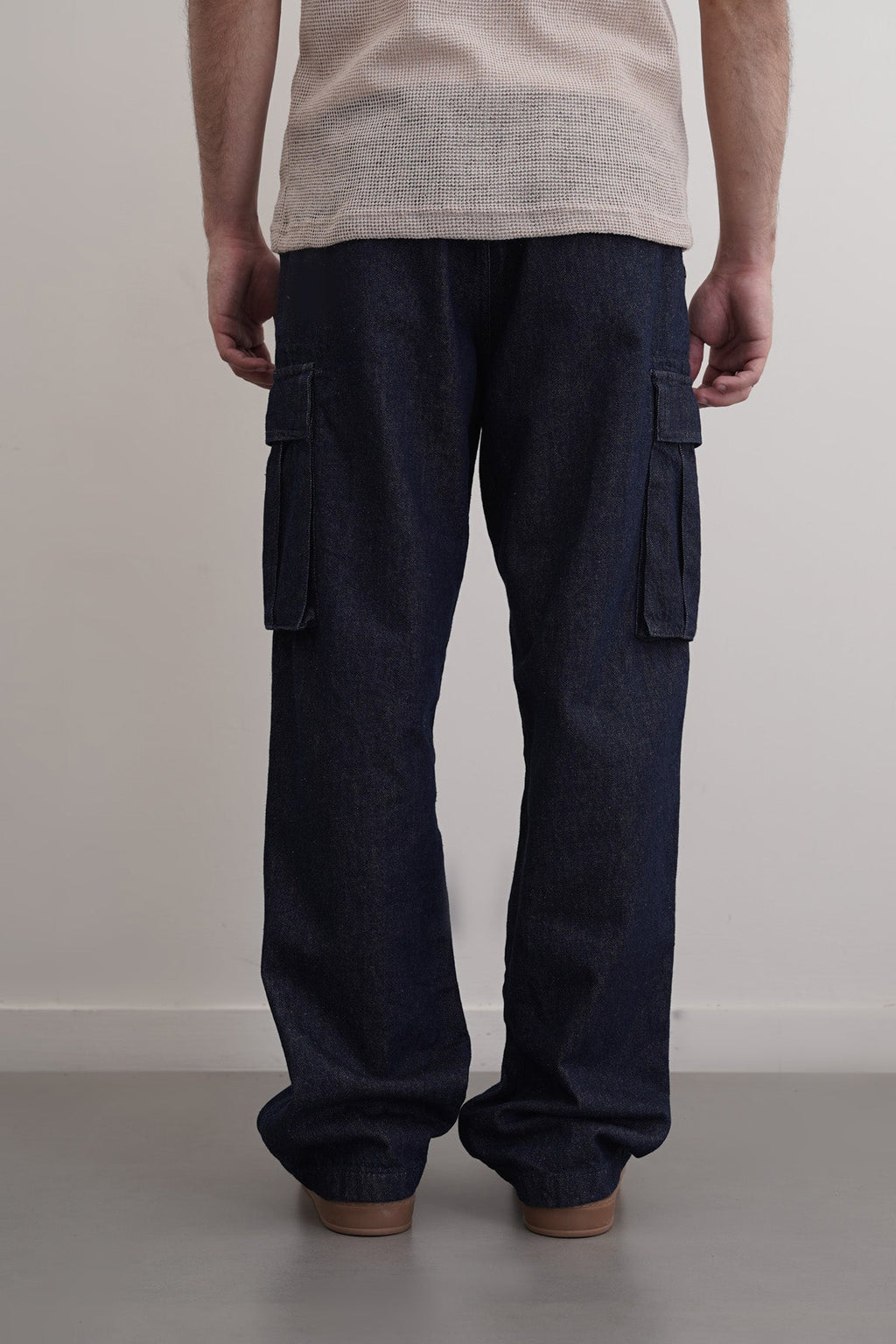 Blue Relaxed Cargo Jeans - Regular Hand Feel – Cool Havn