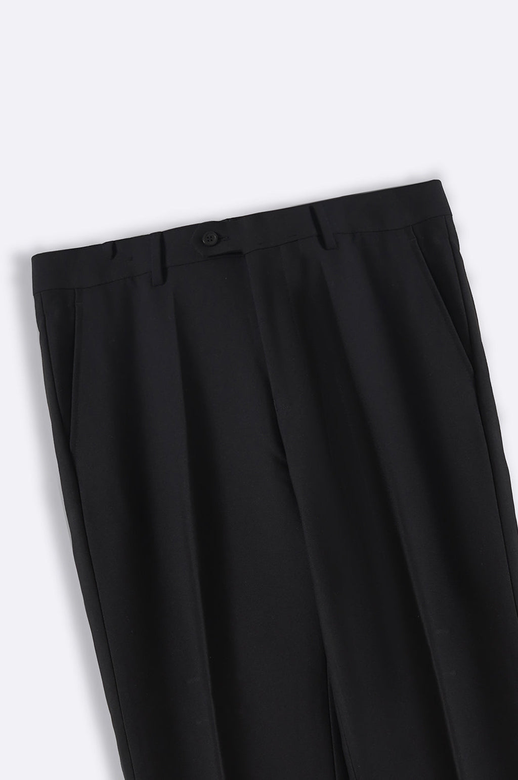 Black Soft Regular Fit Classic Suit Trousers – Cool Havn