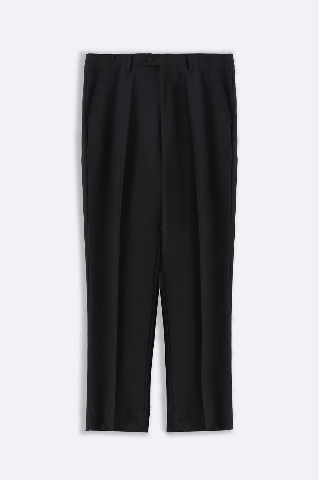 Black Soft Regular Fit Classic Suit Trousers