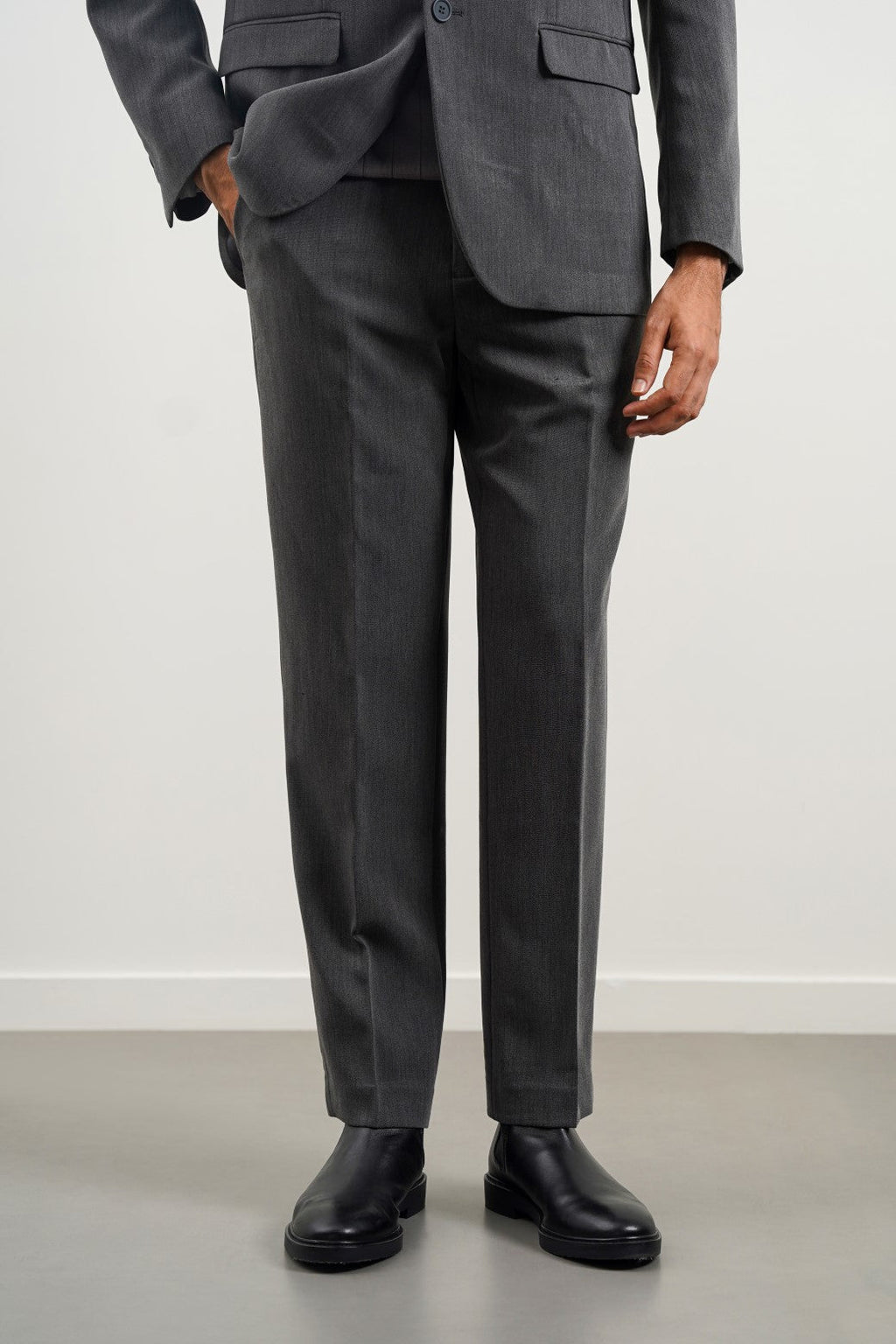 Grey Soft Hand Feel Regular Fit Classic Suit Trousers – Cool Havn