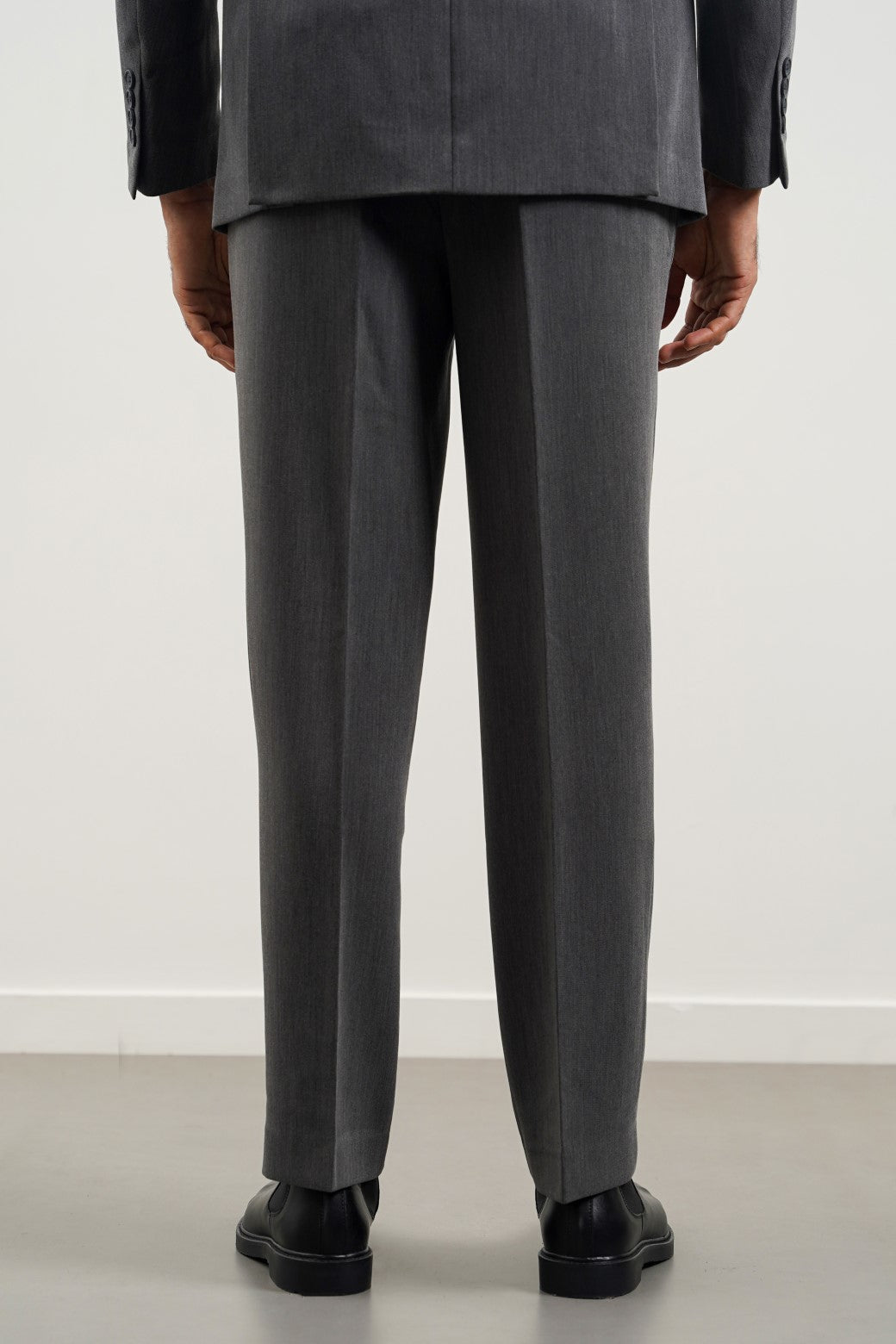 Grey Soft Hand Feel Regular Fit Classic Suit Trousers