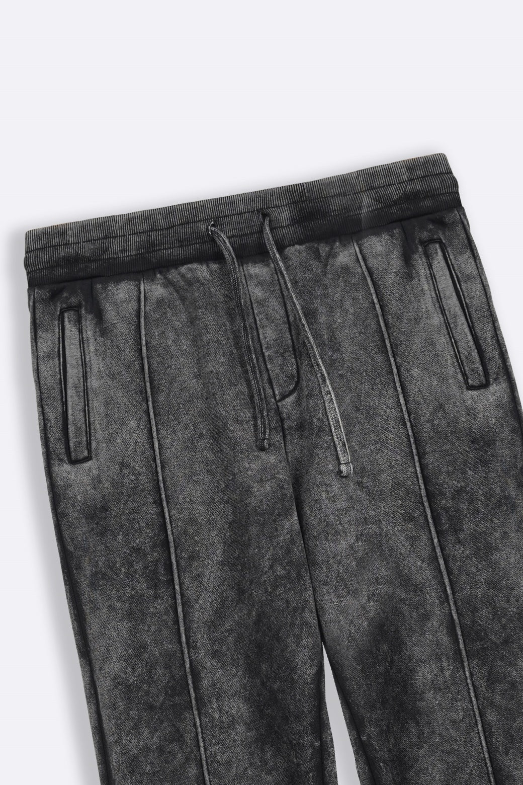 Charcoal Relaxed Fit Cotton Fleece Trousers