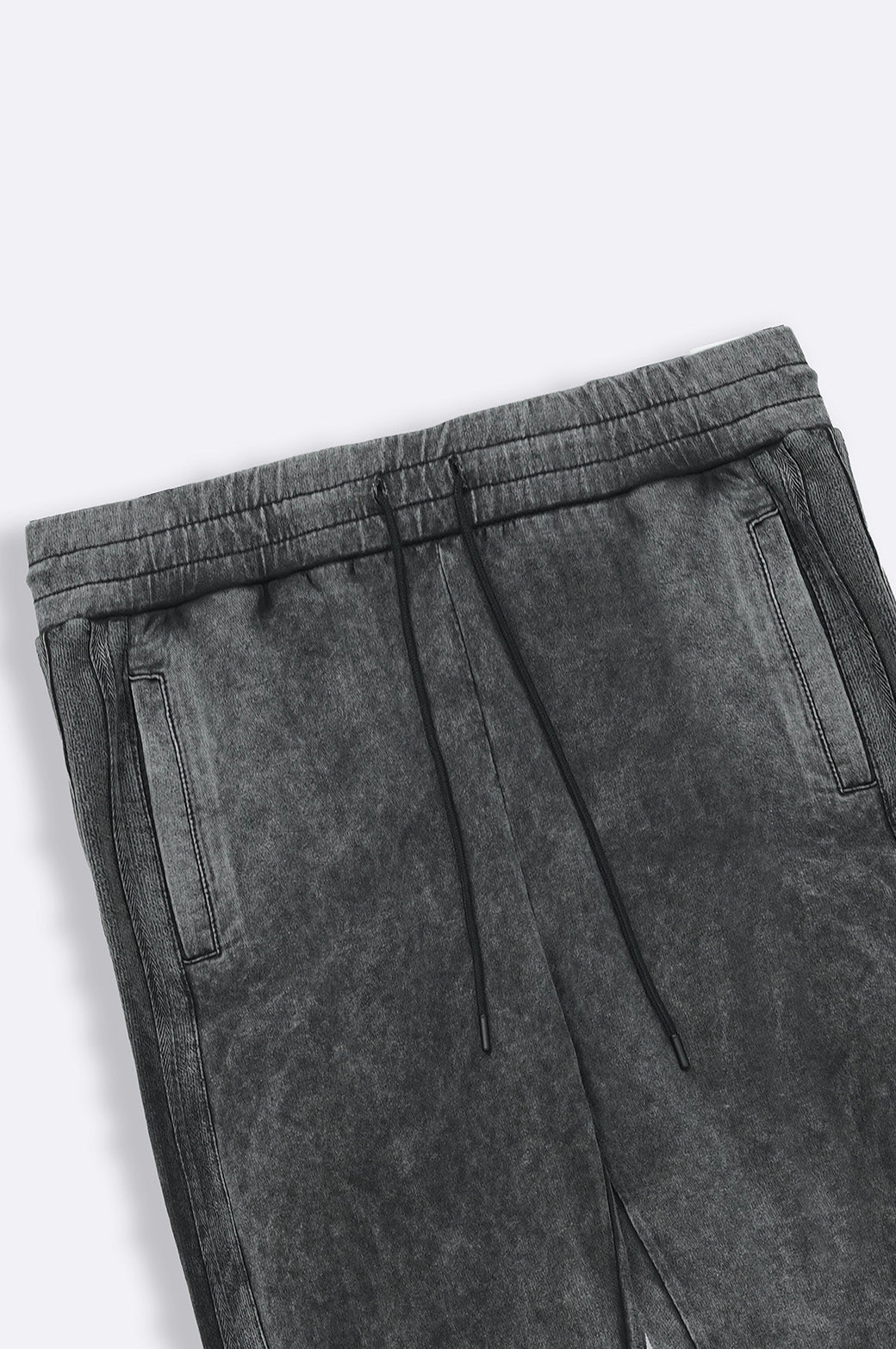 Black Soft Regular Fit Cotton Mix Trousers with Drawstring