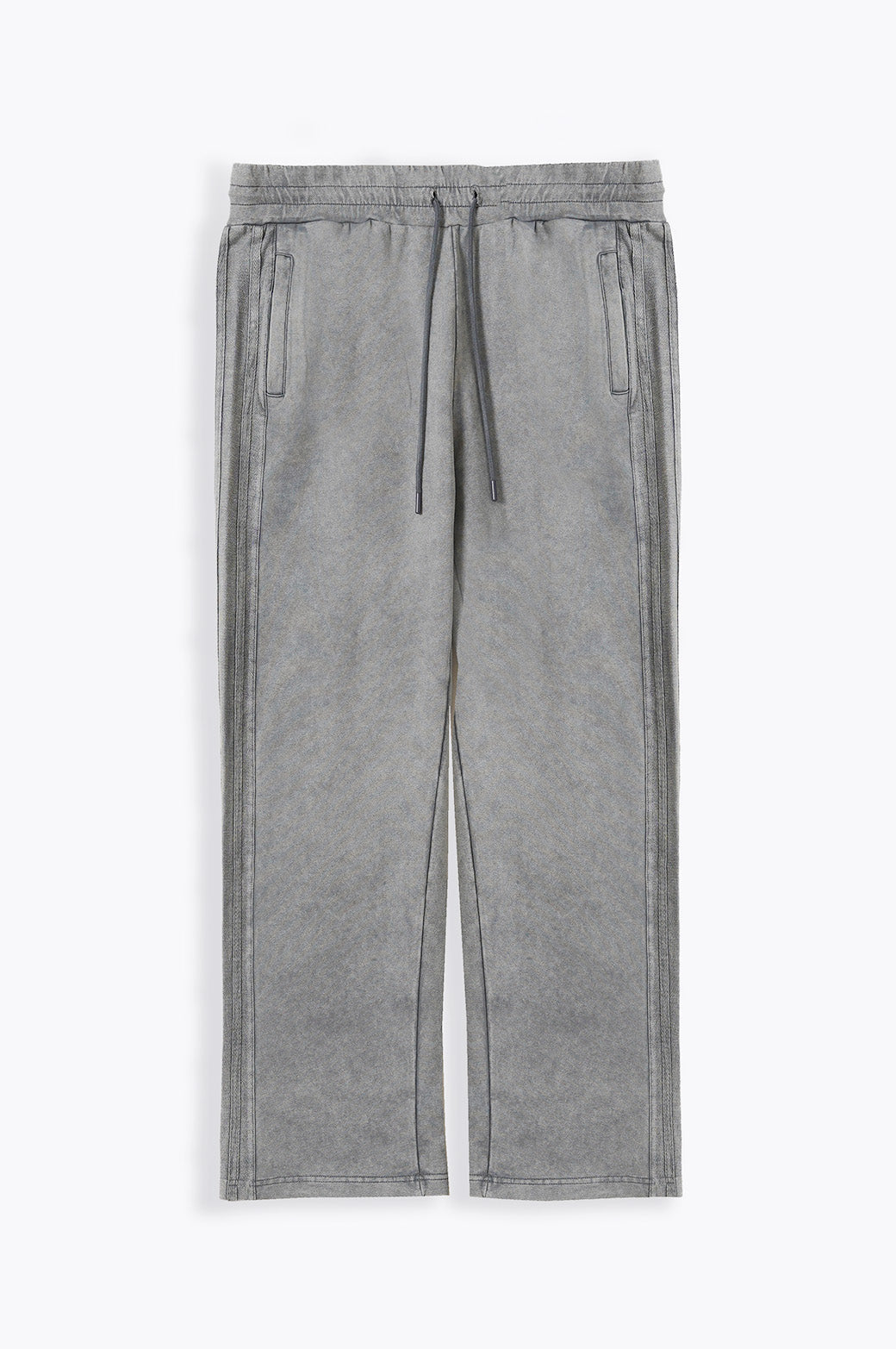 Grey Soft Regular Fit Cotton Mix Trousers with Zipper Pockets