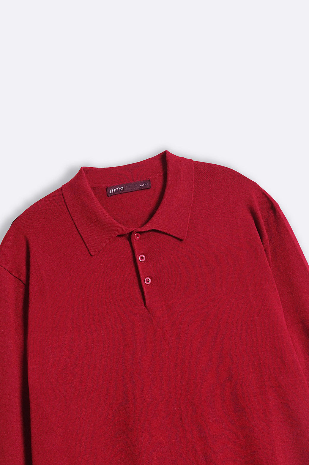 Burgundy Soft Collared Knit Polo Shirt - Regular Fit