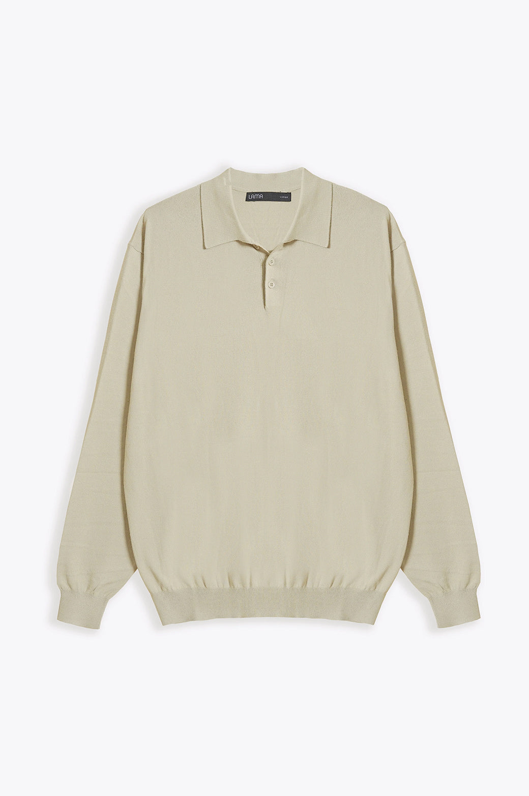 Light Green Soft Regular Fit Collared Knit Polo Shirt