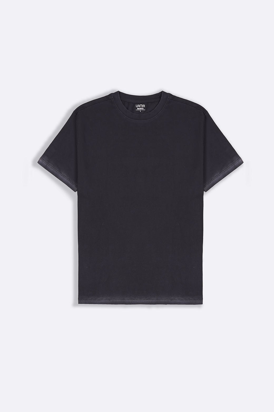 Charcoal Washed Effect Loose Fit Soft T-Shirt
