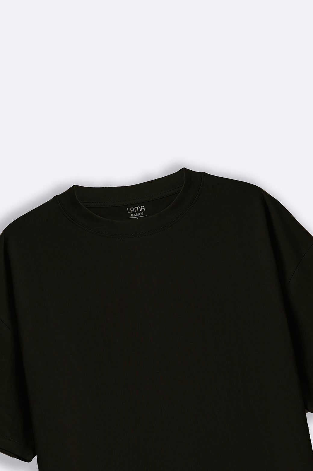 Black Oversized Soft Crewneck Tee
