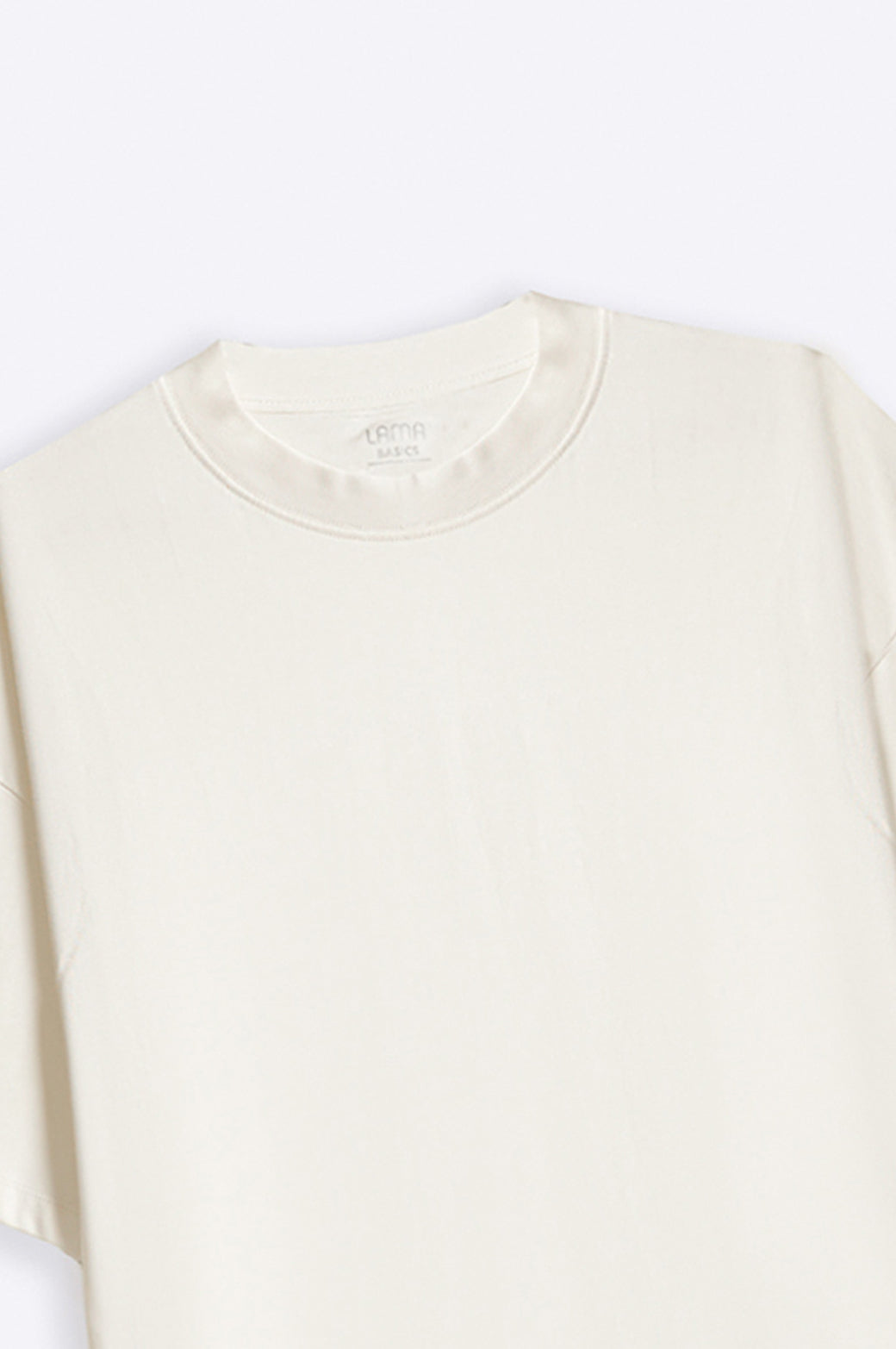 Ivory Soft Oversized Crewneck Tee