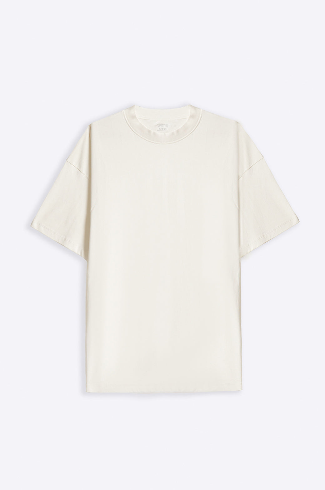 Ivory Soft Oversized Crewneck Tee