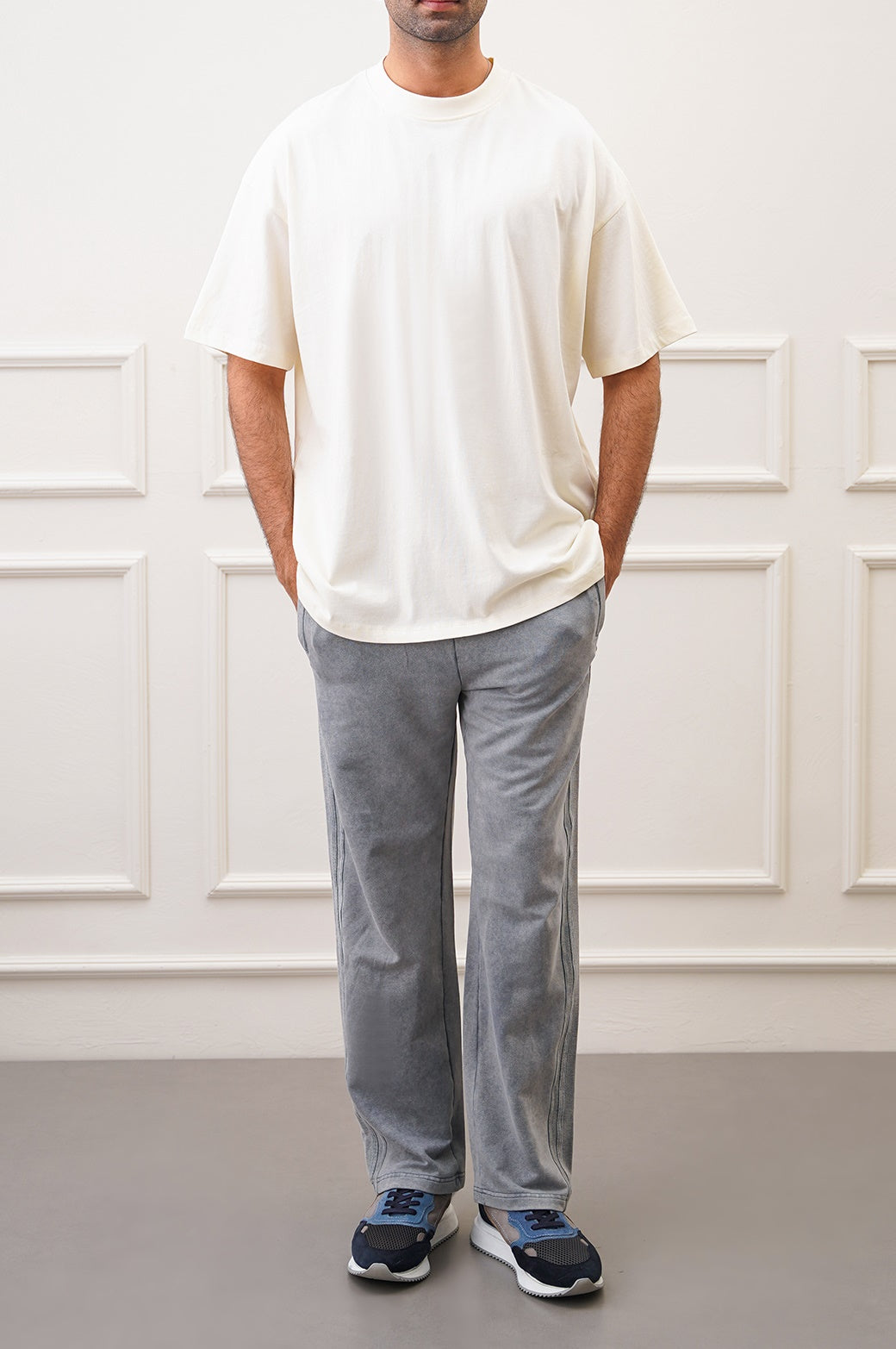Ivory Soft Oversized Crewneck Tee