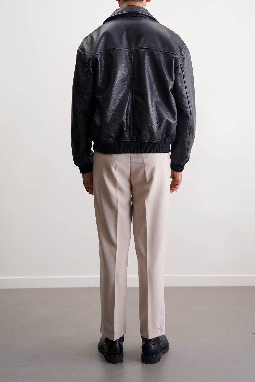 Beige Soft Terry Tailored Adjustable Pants