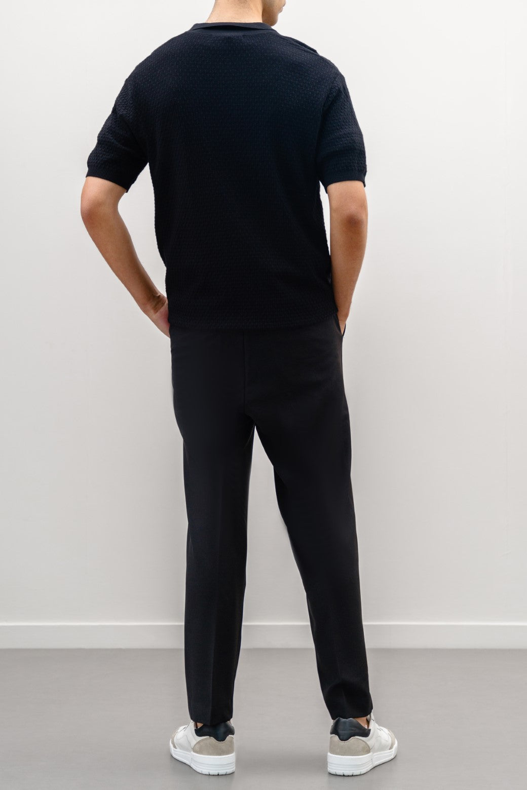 Black Soft Tailored Adjustable Pants