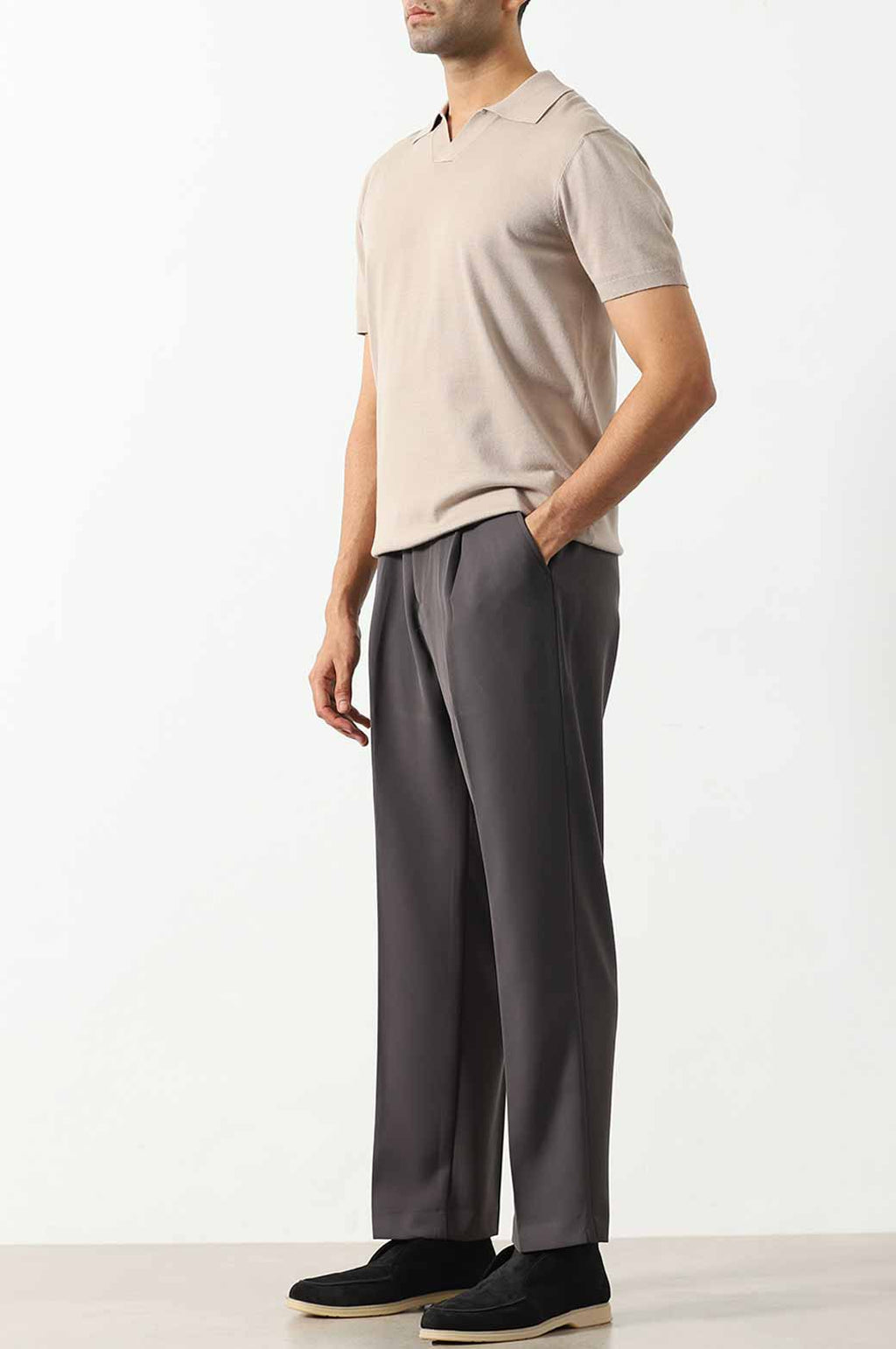Dark Grey Soft Tailored Adjustable Pants – Cool Havn