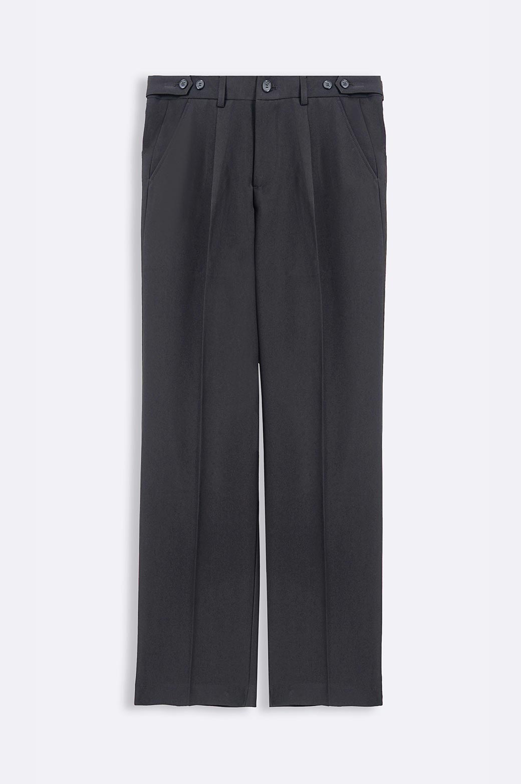 Dark Grey Soft Tailored Adjustable Pants