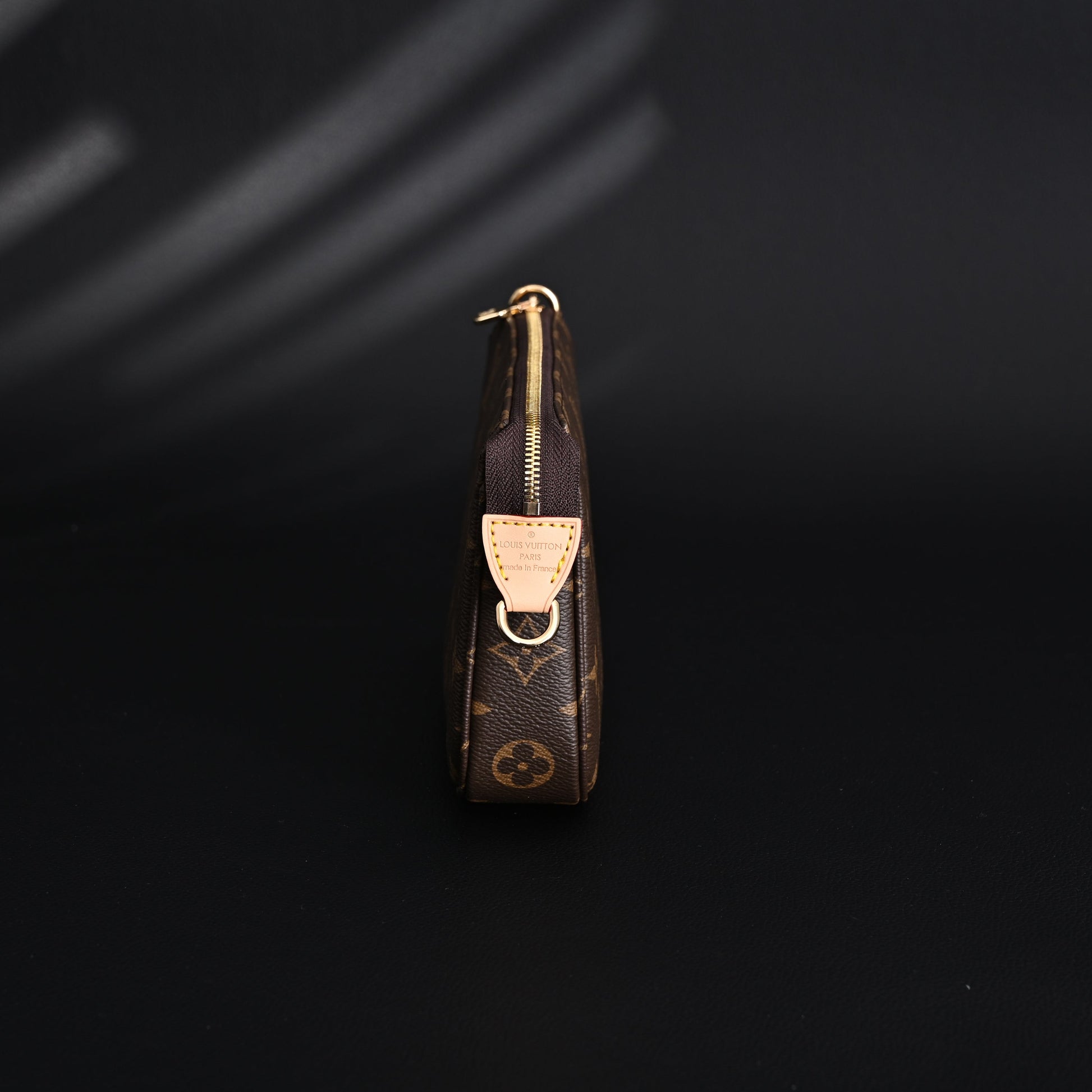 Louis Vuitton Pochette Accessoires Monogram Canvas Clutch Bag – Brown with Gold Chain (M82766)