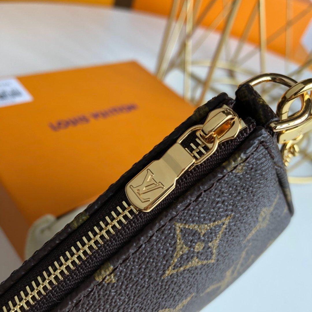 Louis Vuitton mini pochette accessoires on chain Monogram