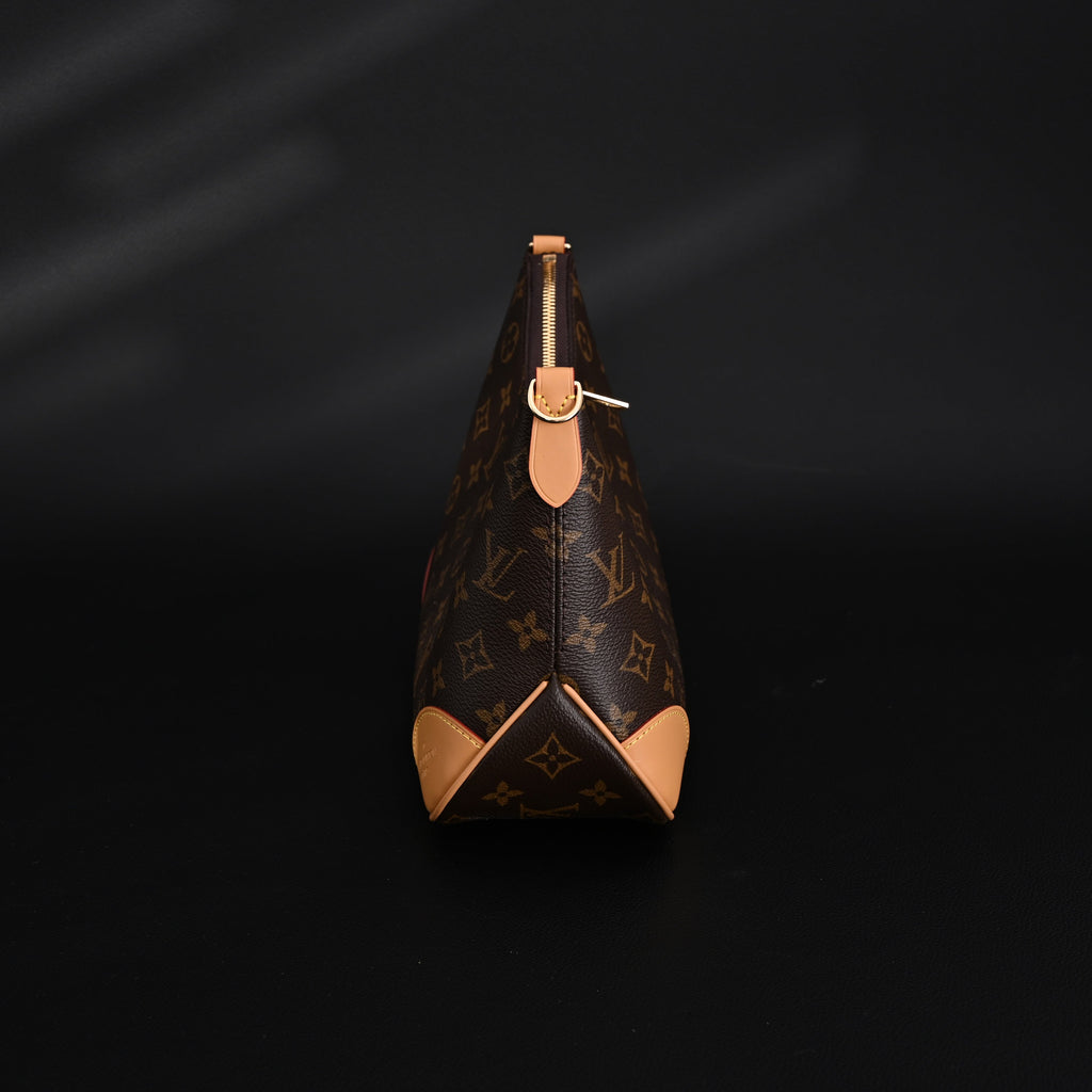 Louis Vuitton Boulogne Monogram Canvas Shoulder Bag – Classic Brown with Vachetta Leather Trim (M45832)